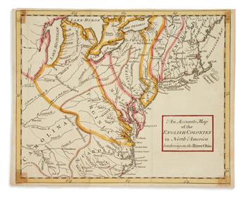 (AMERICA.) 3 hand-colored engraved colonial maps from popular periodicals.